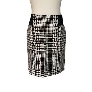 J. McLaughlin Houndstooth Plaid Wool Mini Slip Skirt - 2